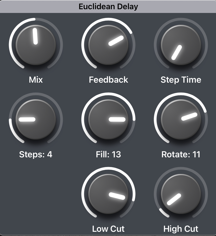 touchx Euclidian Delay detail