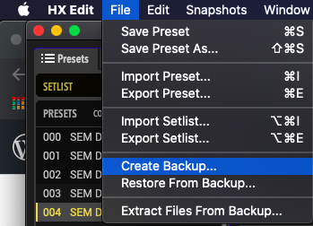 HX Stomp Edit Backup