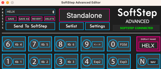 Helix Midi Foot control